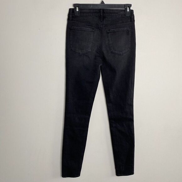 ARTICLES of SOCIETY Womens Black Denim Skinny Jeans EUC Distressed Stretch Sz 26 - Picture 3 of 5
